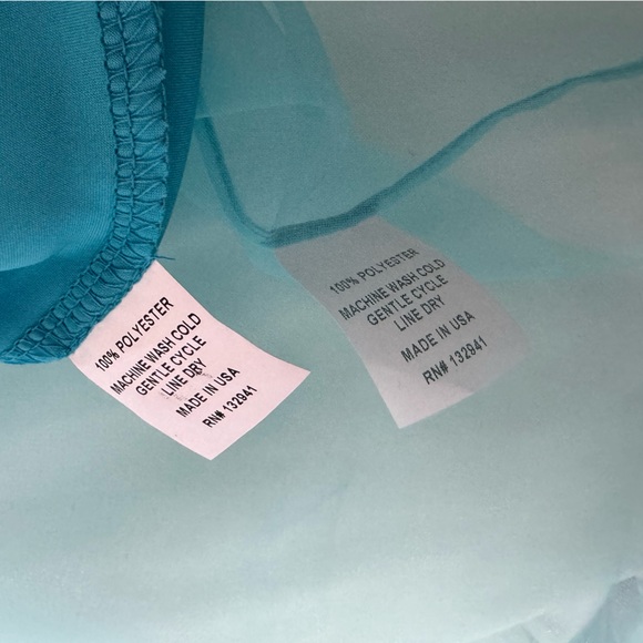 Amanda Uprichard Blue Sheer Smith Top 2 Piece Set - Picture 5 of 5